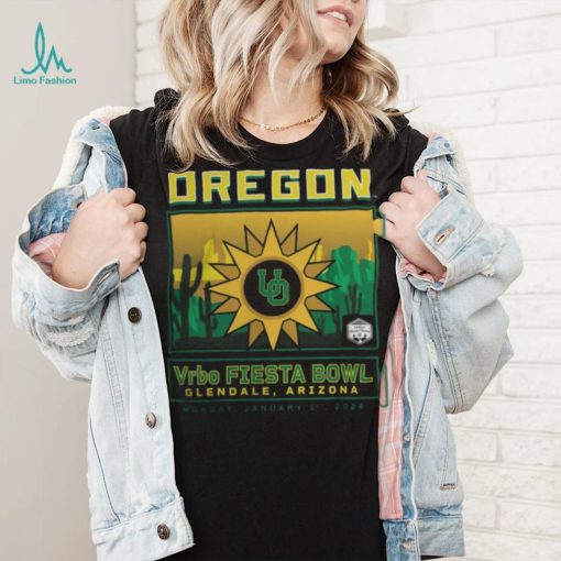 Oregon Ducks 2024 Vrbo Fiesta Bowl Fierce Competitor Glendale, Arizona Shirt