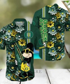 Oregon Ducks Hawaiian Shirt Mickey Love Surfing Trending Summer Gift