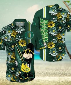 Oregon Ducks Hawaiian Shirt Mickey Love Surfing Trending Summer Gift