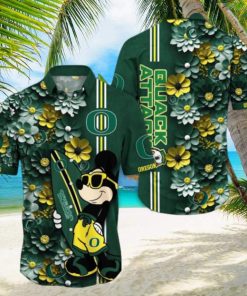 Oregon Ducks Hawaiian Shirt Mickey Love Surfing Trending Summer Gift