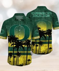 Oregon Ducks Logo Coconut Tropical Hawaiian Shirt Beach Gift For Fans