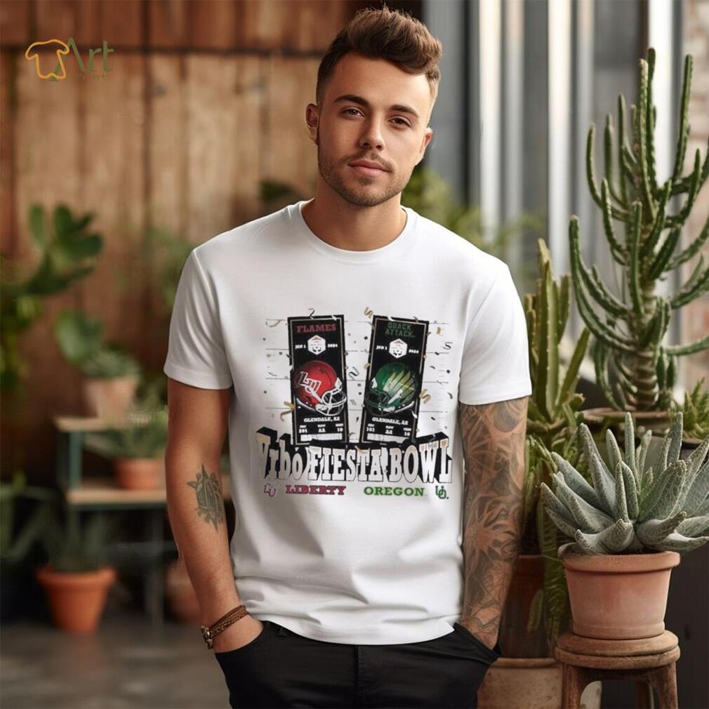 Oregon Ducks vs Liberty Flames 2024 Fiesta Bowl Game Day T shirt Oregon Ducks vs Liberty Flames 2024 Fiesta Bowl Game Day T shirt