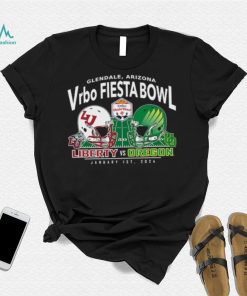 Oregon Ducks vs. Liberty Flames Blue 84 2024 Fiesta Bowl Matchup T Shirt