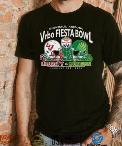Oregon Ducks vs. Liberty Flames Blue 84 2024 Fiesta Bowl Matchup T Shirt