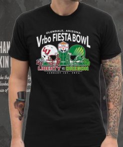 Oregon Ducks vs. Liberty Flames Blue 84 2024 Fiesta Bowl Matchup T Shirt