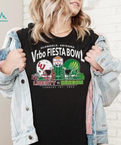 Oregon Ducks vs. Liberty Flames Blue 84 2024 Fiesta Bowl Matchup T Shirt