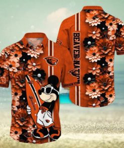 Oregon State Beavers Hawaiian Shirt Mickey Love Surfing Trending Summer Gift