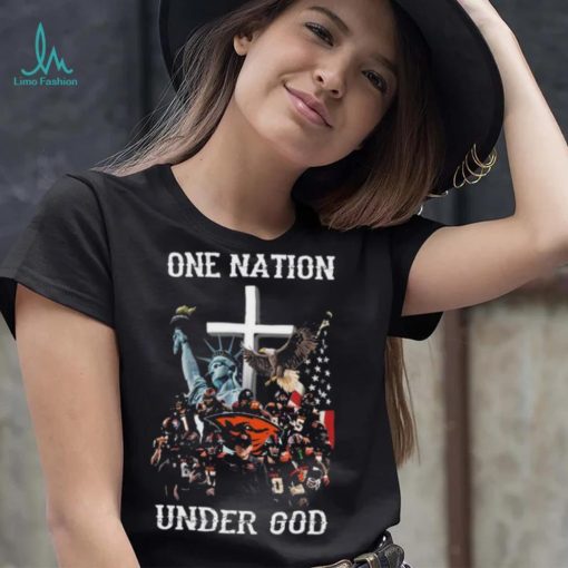 Oregon State Beavers one nation under god Oregon State Beavers American flag 2024 shirt