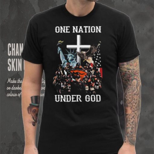 Oregon State Beavers one nation under god Oregon State Beavers American flag 2024 shirt