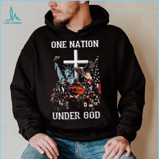 Oregon State Beavers one nation under god Oregon State Beavers American flag 2024 shirt