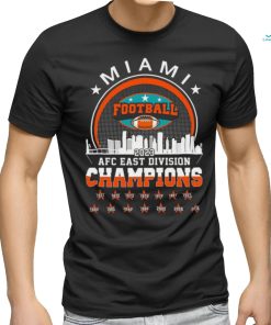 Original 2023 AFC East Champions Conquered The East Champions Miami Dolphins Football Skyline T Shirt