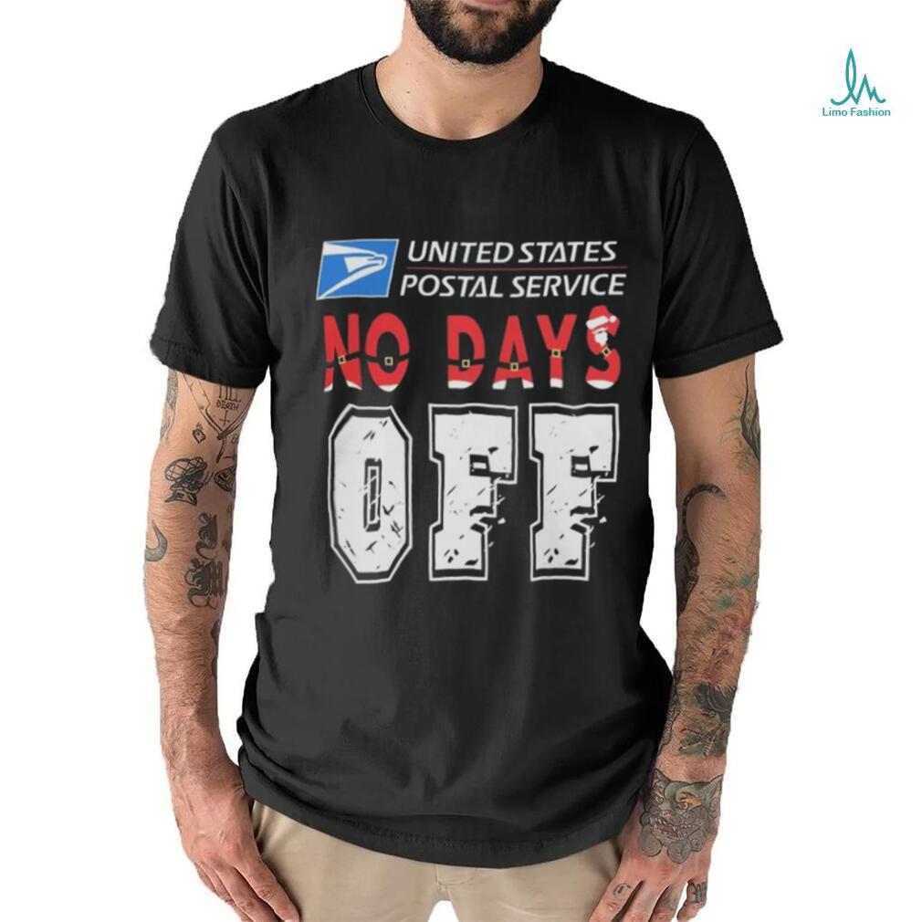 Original 2023 United States Postal Service No Day’s Off Logo Christmas T Shirt Original 2023 United States Postal Service No Day’s Off Logo Christmas T Shirt