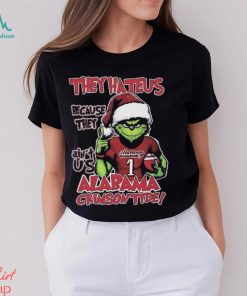 Original Alabama Crimson Tide Grinch They Hate Us Because Ain’t Us Ncaa Football Christmas T shirt
