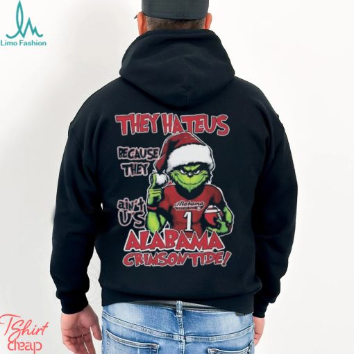 Original Alabama Crimson Tide Grinch They Hate Us Because Ain’t Us Ncaa Football Christmas T shirt