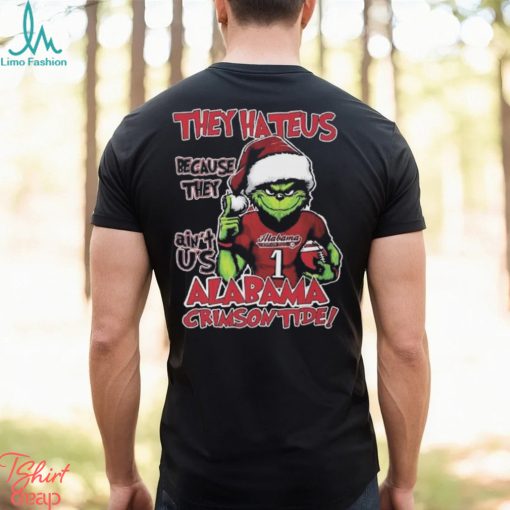 Original Alabama Crimson Tide Grinch They Hate Us Because Ain’t Us Ncaa Football Christmas T shirt