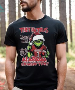 Original Alabama Crimson Tide Grinch They Hate Us Because Ain’t Us Ncaa Football Christmas T shirt