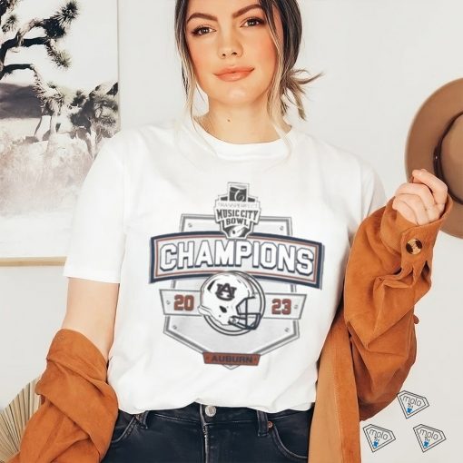 Original Auburn Tigers 2023 Music City Bowl Champions Helmet T Shirt