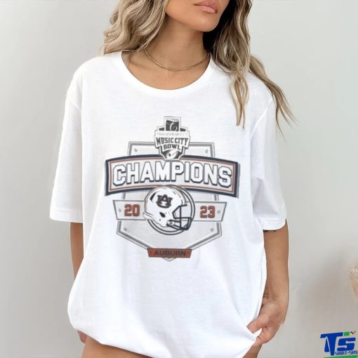 Original Auburn Tigers 2023 Music City Bowl Champions Helmet T Shirt