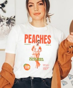 Original Justin Bieber Music Merch Store Peaches shirt