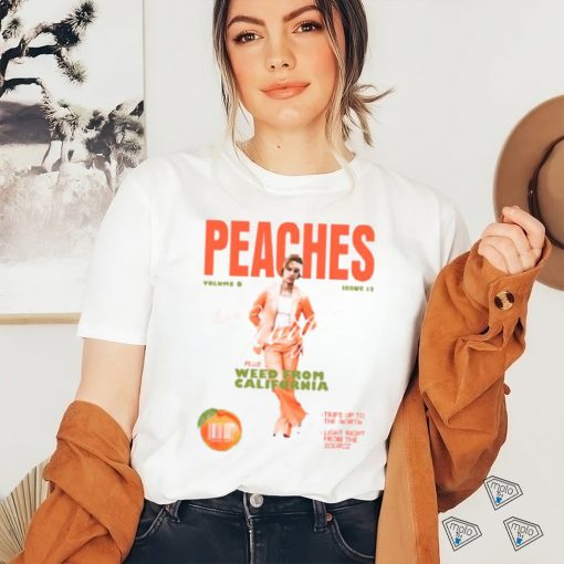 Original Justin Bieber Music Merch Store Peaches shirt