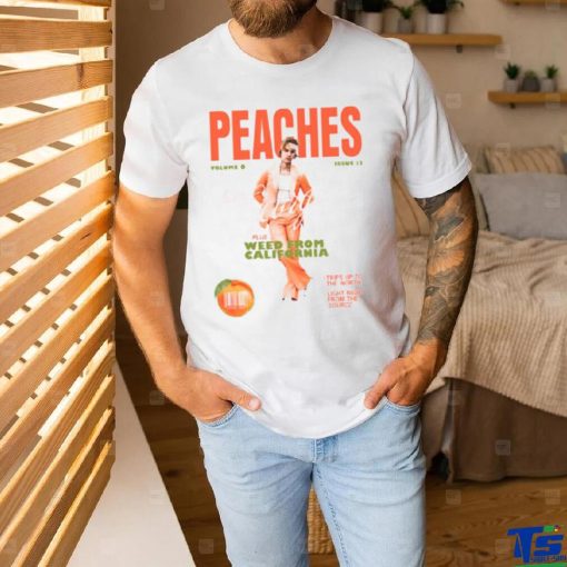 Original Justin Bieber Music Merch Store Peaches shirt