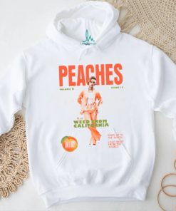 Original Justin Bieber Music Merch Store Peaches shirt