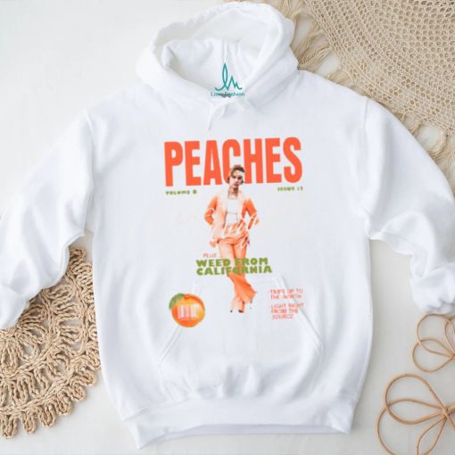 Original Justin Bieber Music Merch Store Peaches shirt
