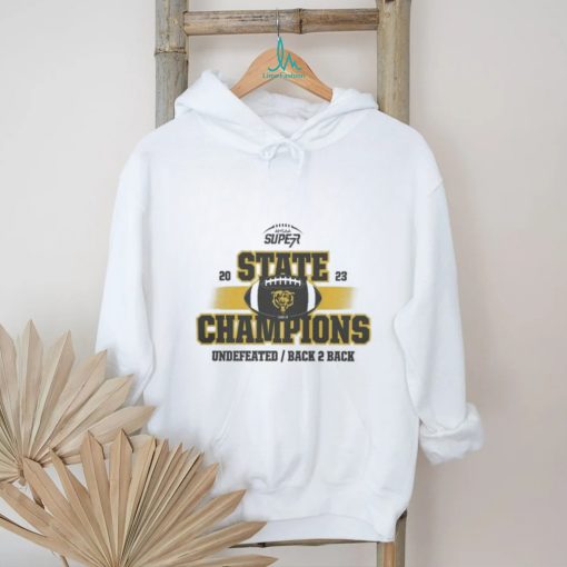 Original Leroy Bears 2023 AHSAA Football 1A State Champions Undefeated Back 2 Back T Shirt