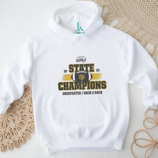 Original Leroy Bears 2023 AHSAA Football 1A State Champions Undefeated Back 2 Back T Shirt