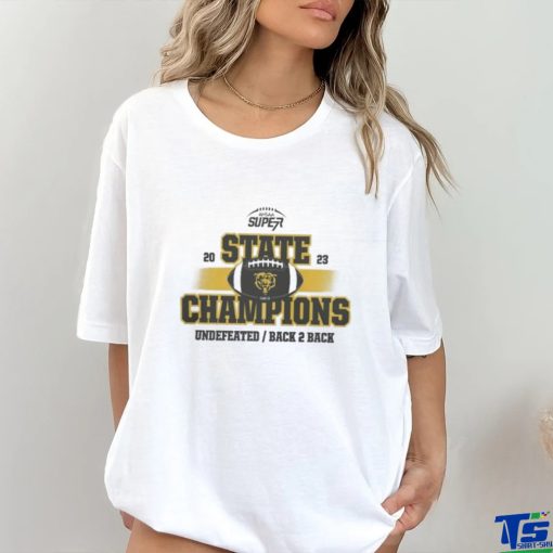 Original Leroy Bears 2023 AHSAA Football 1A State Champions Undefeated Back 2 Back T Shirt