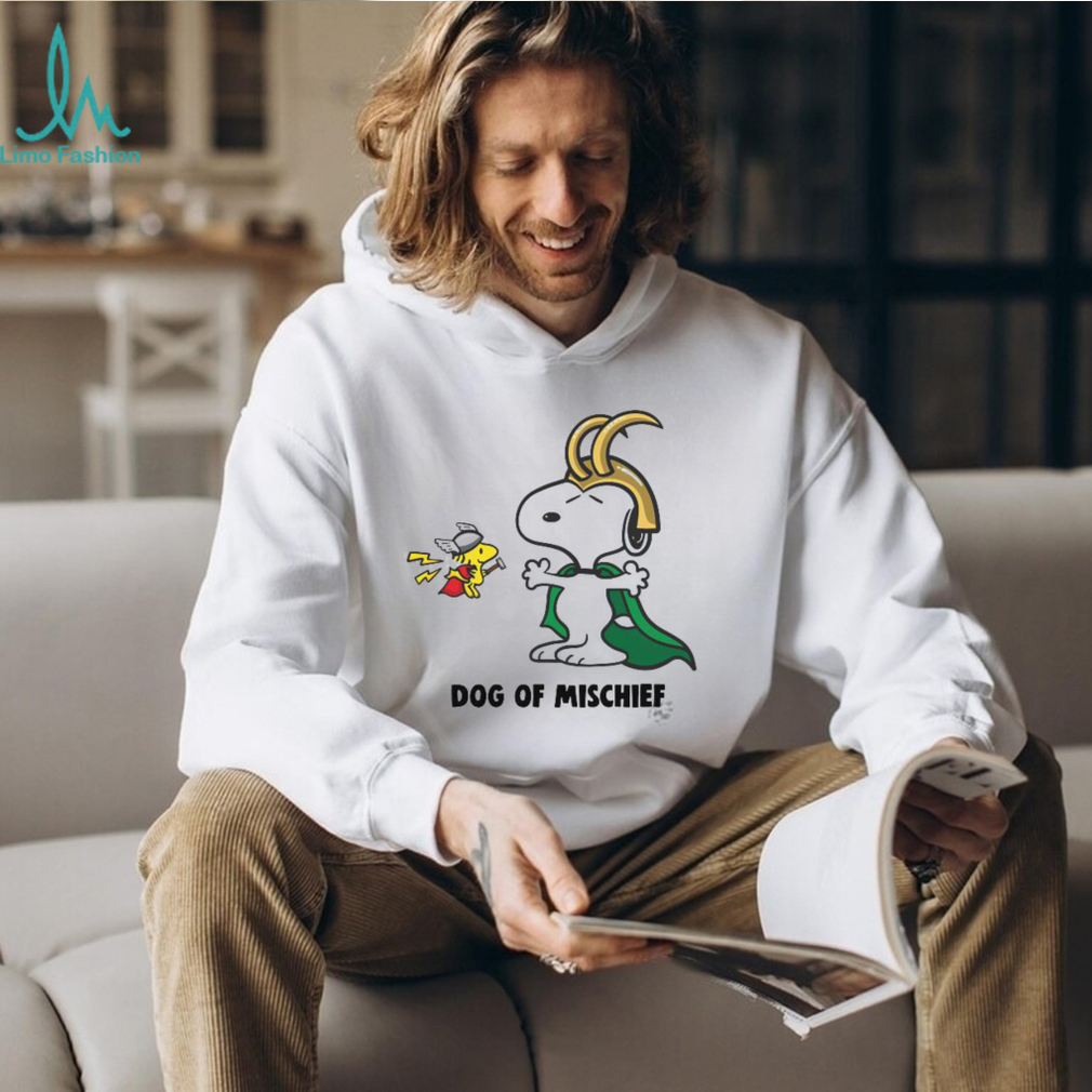 Original Loki Snoopy And Thor Woodstock Dog Of Mischief T shirt Original Loki Snoopy And Thor Woodstock Dog Of Mischief T shirt