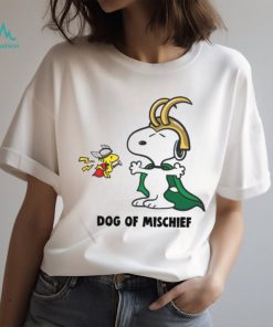 Original Loki Snoopy And Thor Woodstock Dog Of Mischief T shirt