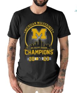 Original Michigan Wolverines Big Ten East Division Champions 2023 Skyline Shirt