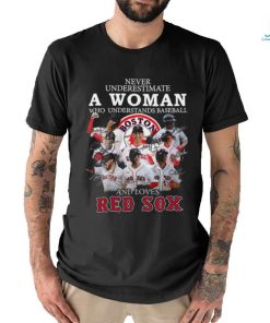 Original Never Underestimate A Woman Who Understands Baseball And Loves Boston Red Sox Signatures 2023 Shirt, hoodie, sweater, long sleeve and tank top Original Never Underestimate A Woman Who Understands Baseball And Loves Boston Red Sox Signatures 2023 Shirt