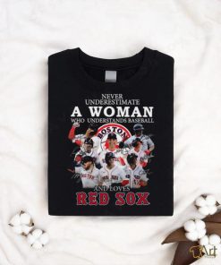 Original Never Underestimate A Woman Who Understands Baseball And Loves Boston Red Sox Signatures 2023 Shirt, hoodie, sweater, long sleeve and tank top Original Never Underestimate A Woman Who Understands Baseball And Loves Boston Red Sox Signatures 2023 Shirt