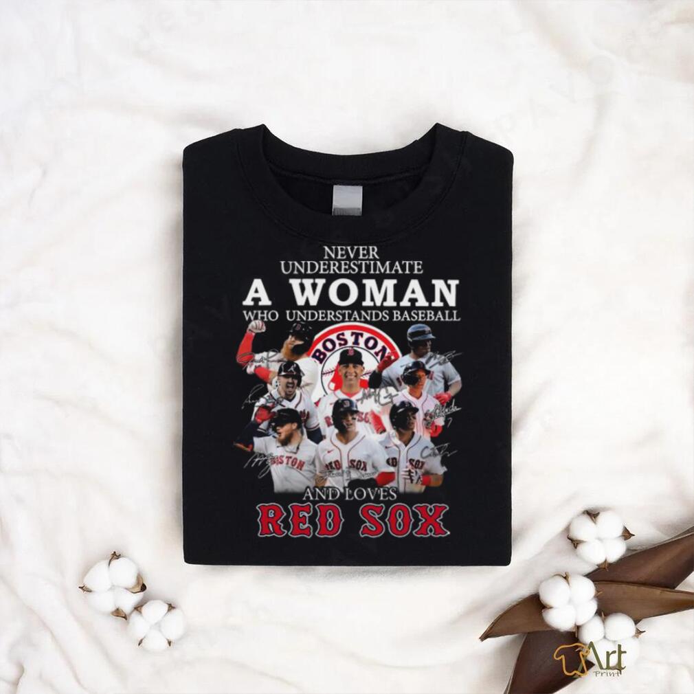 Original Never Underestimate A Woman Who Understands Baseball And Loves Boston Red Sox Signatures 2023 Shirt Original Never Underestimate A Woman Who Understands Baseball And Loves Boston Red Sox Signatures 2023 Shirt