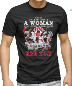 Original Never Underestimate A Woman Who Understands Baseball And Loves Boston Red Sox Signatures 2023 Shirt, hoodie, sweater, long sleeve and tank top Original Never Underestimate A Woman Who Understands Baseball And Loves Boston Red Sox Signatures 2023 Shirt