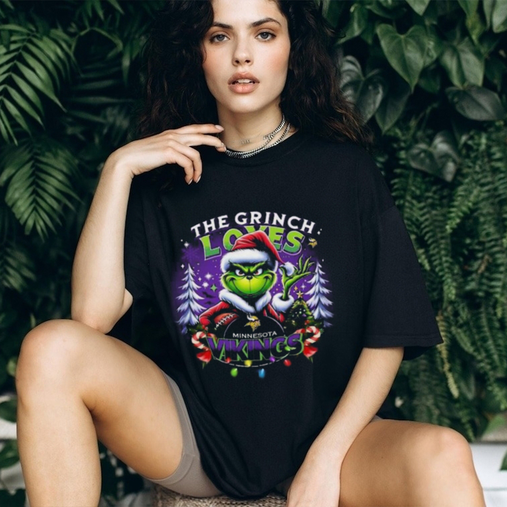 Original The Grinch Santa Loves Minnesota Vikings NFL Christmas Shirt Original The Grinch Santa Loves Minnesota Vikings NFL Christmas Shirt