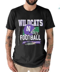 Original northwestern Wildcats Helmet And Ryan Field T Shirt