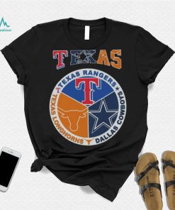 Original texas Rangers Dallas Cowboys Texas Longhorns Proud Of State Shirt