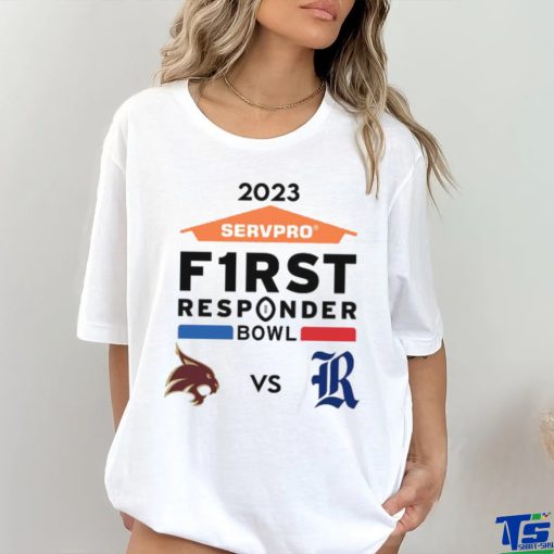Original texas State Bobcats Vs Texas State Bobcats 2023 Servpro F1rst Responder Bowl Shirt