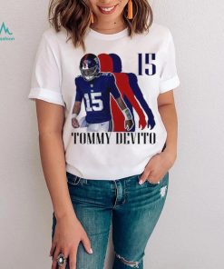 Original tommy Devito No. 15 New York Giants Silhouette Shirt