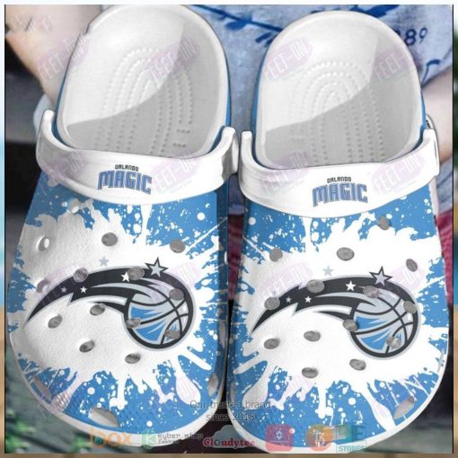 Orlando Magic White Nba Crocs Clog Shoes