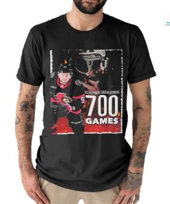 Ottawa Senators Player Vladimir Tarasenko 700 Games in NHL Shirt