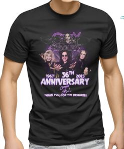 Ozzy Osbourne 1967 – 2023 56th Anniversary Thank You For The Memories T Shirt