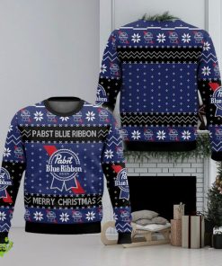 Pabst Blue Ribbon Apparel Ugly Xmas 3D Sweater For Men And Women