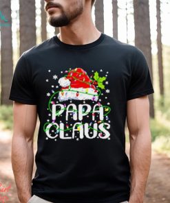 Papa Claus Christmas Lights shirt