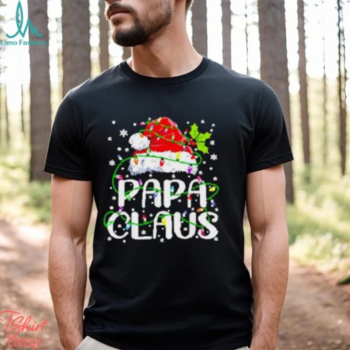 Papa Claus Christmas Lights shirt