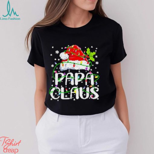 Papa Claus Christmas Lights shirt