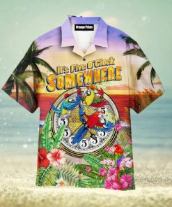 Parrot It’s 5 O’clock Somewhere Hawaiian Shirt